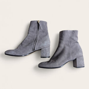 M.GEMI the corsa grey suede booties Size 37 (7)